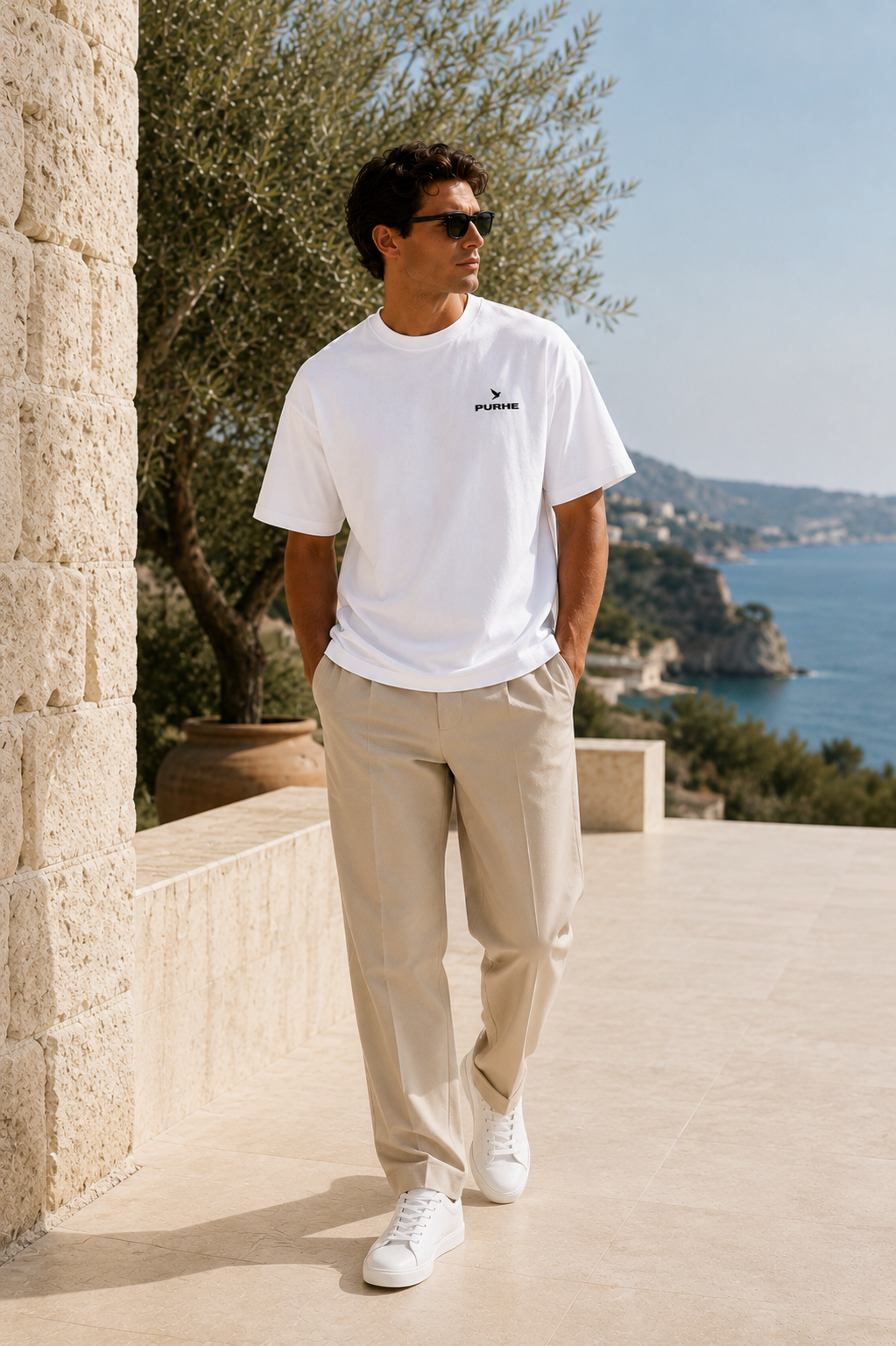 Purhe Oversized T-Shirt — White