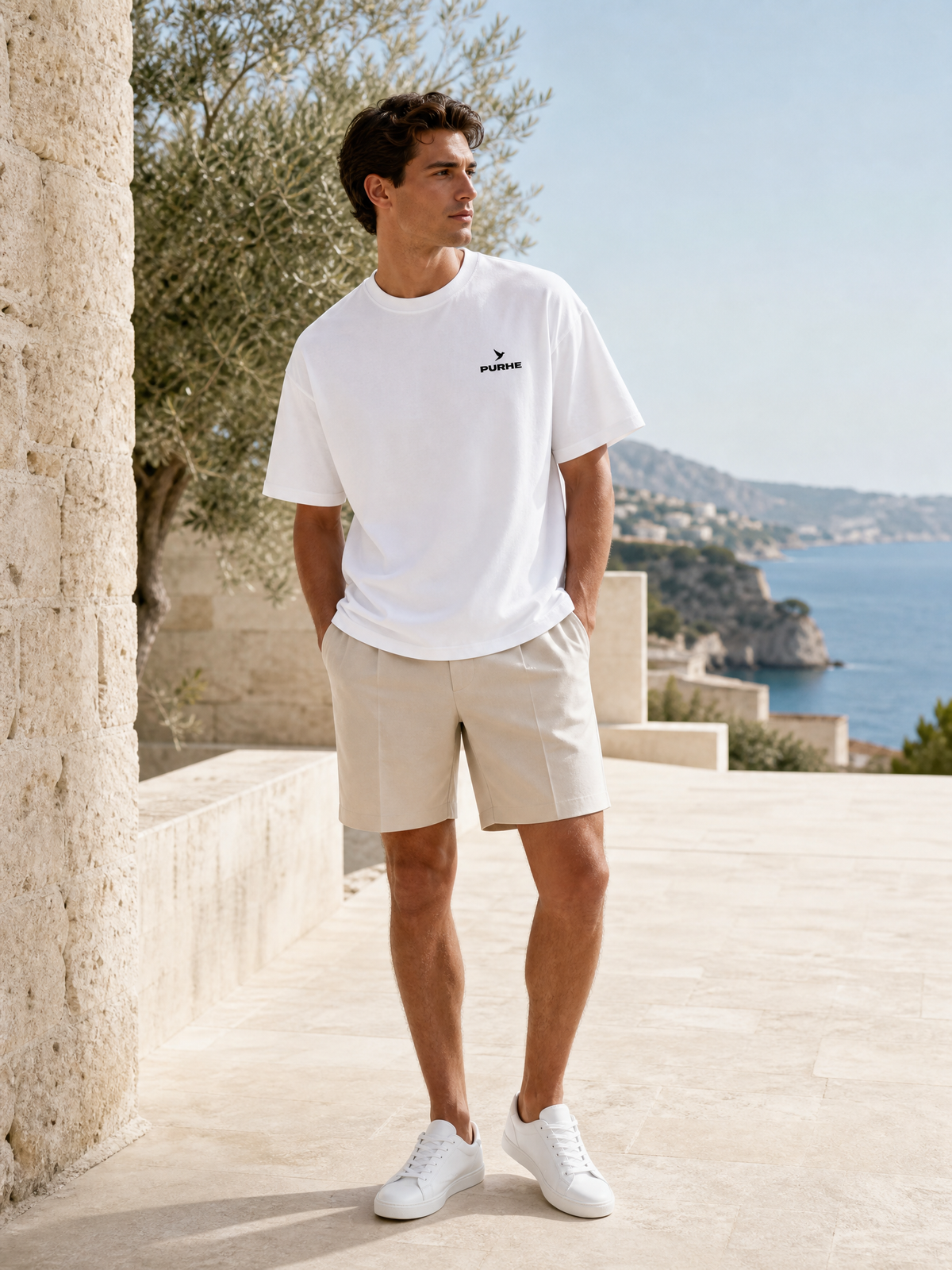 Purhe Oversized T-Shirt — White